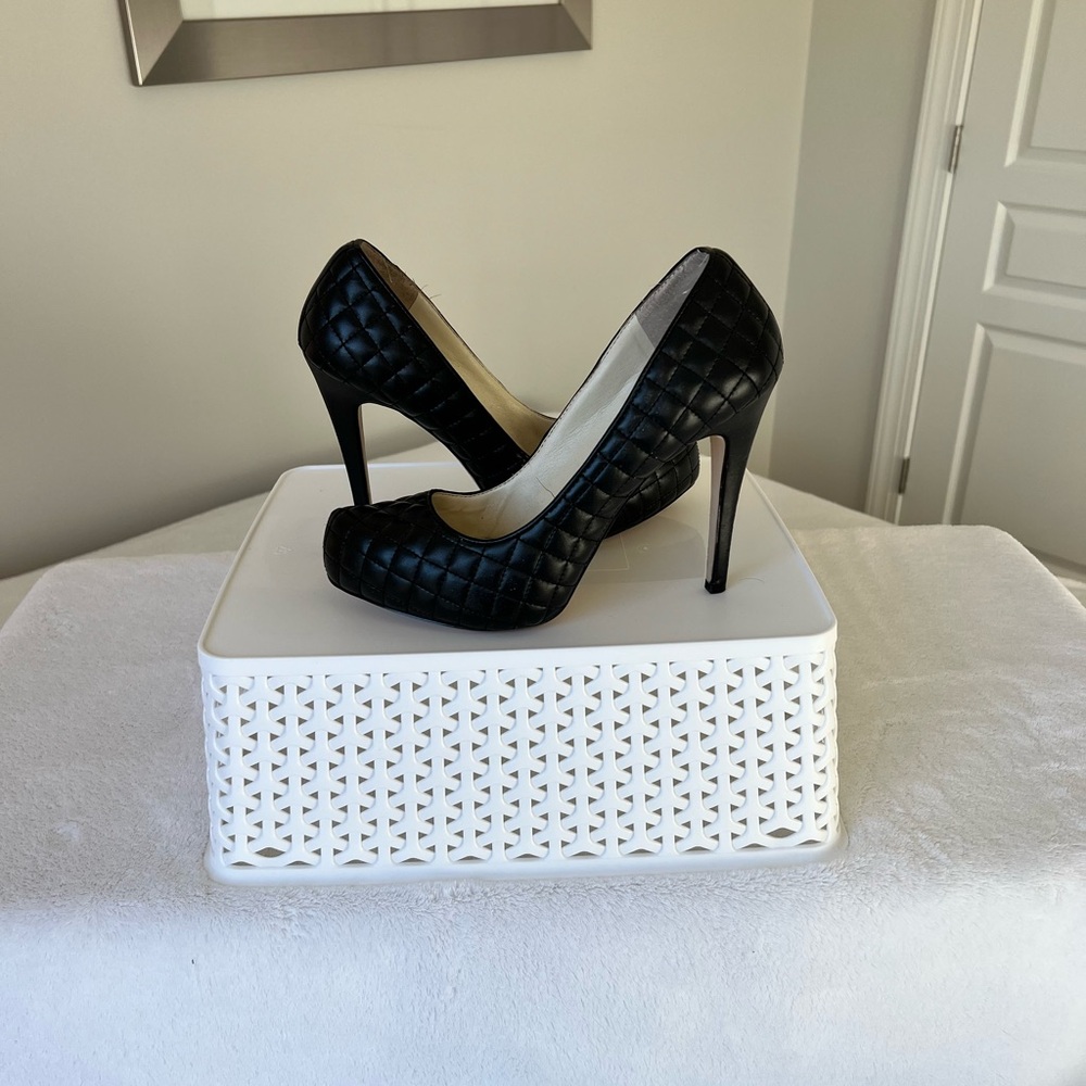 BCBG Black Quilted Heels